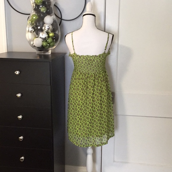 Green Sun Dress Sz M - Picture 4 of 5